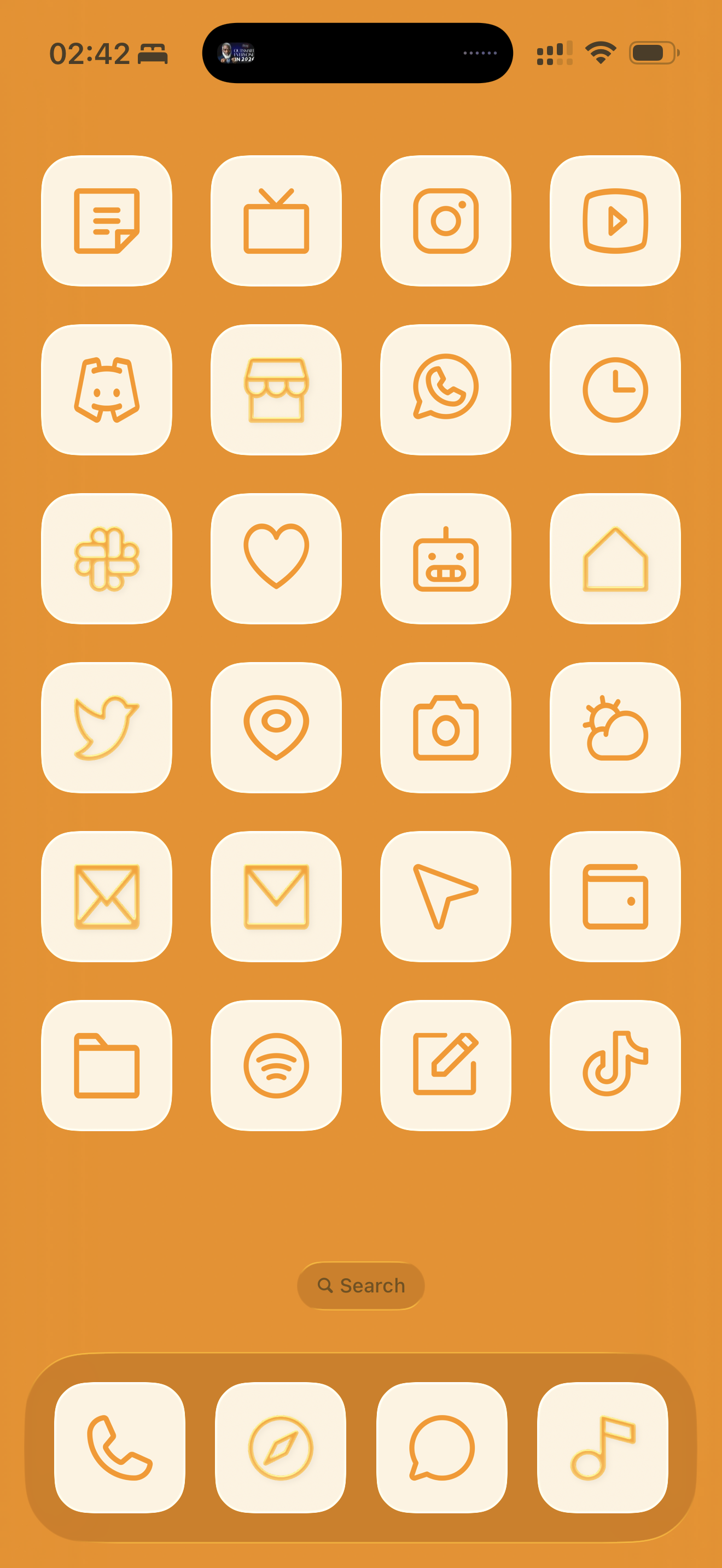 Sanctify Studios - Light Orange App Icons